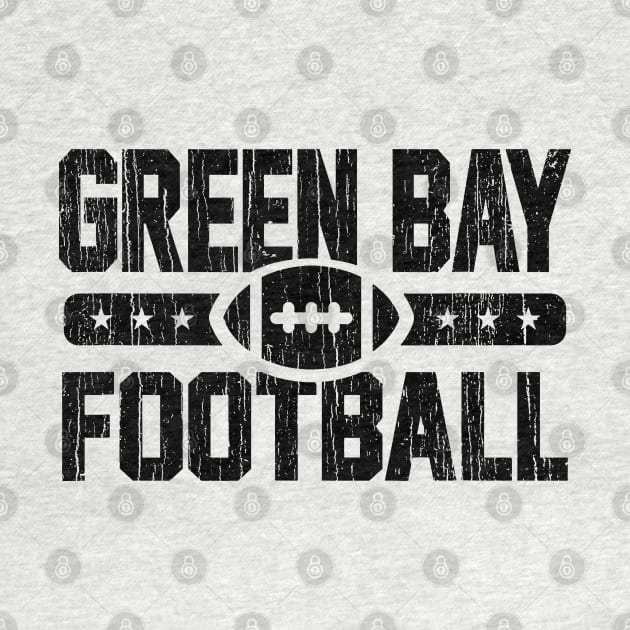 Green Bay Football // Black by Throbpeg